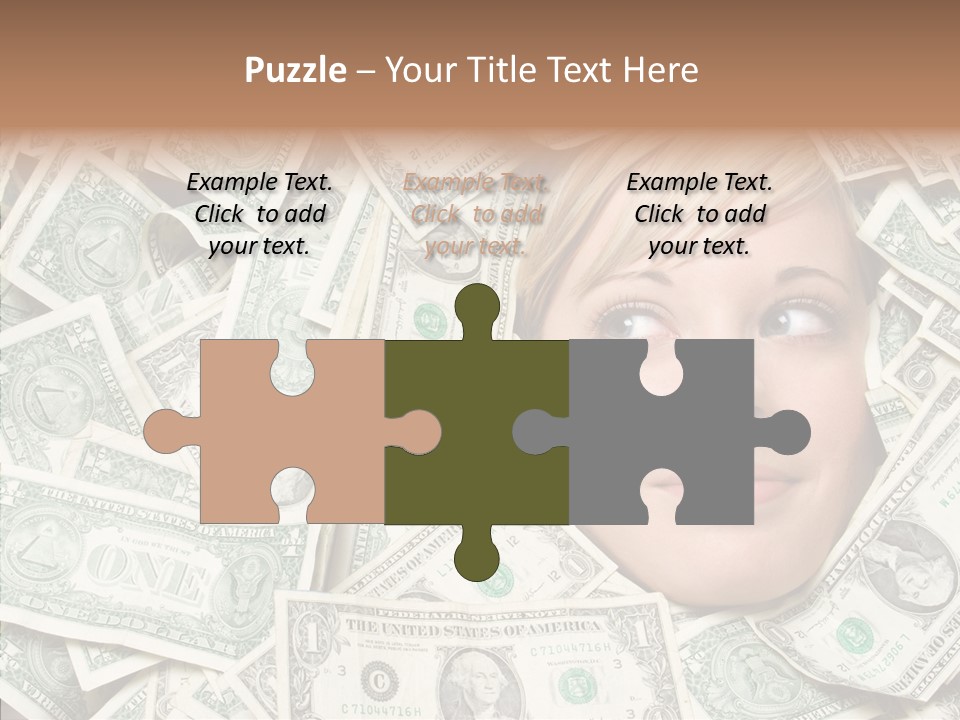 Female Dollars  PowerPoint Template