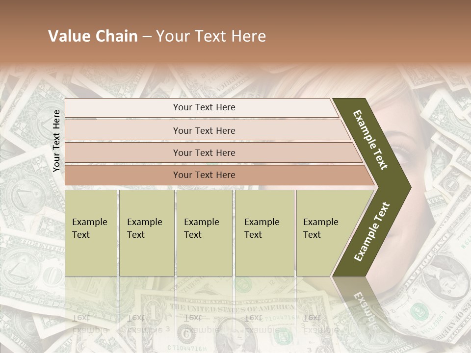 Female Dollars  PowerPoint Template