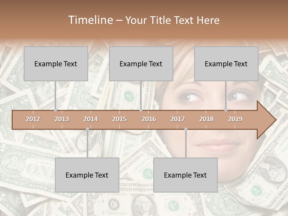 Female Dollars  PowerPoint Template