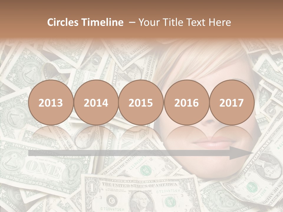 Female Dollars  PowerPoint Template