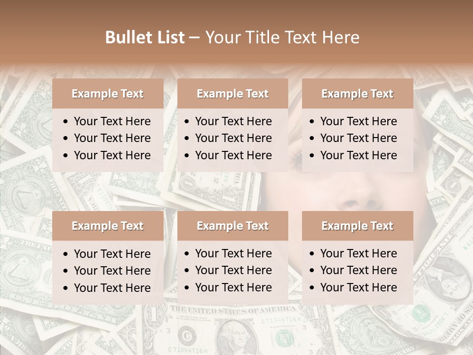 Female Dollars  PowerPoint Template