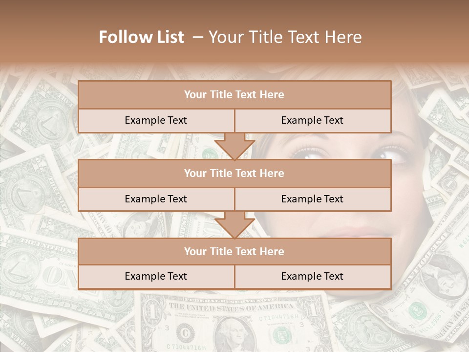 Female Dollars  PowerPoint Template