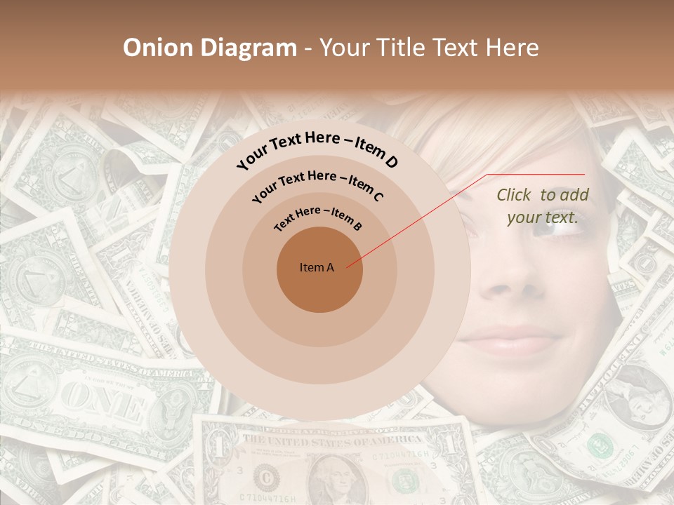 Female Dollars  PowerPoint Template