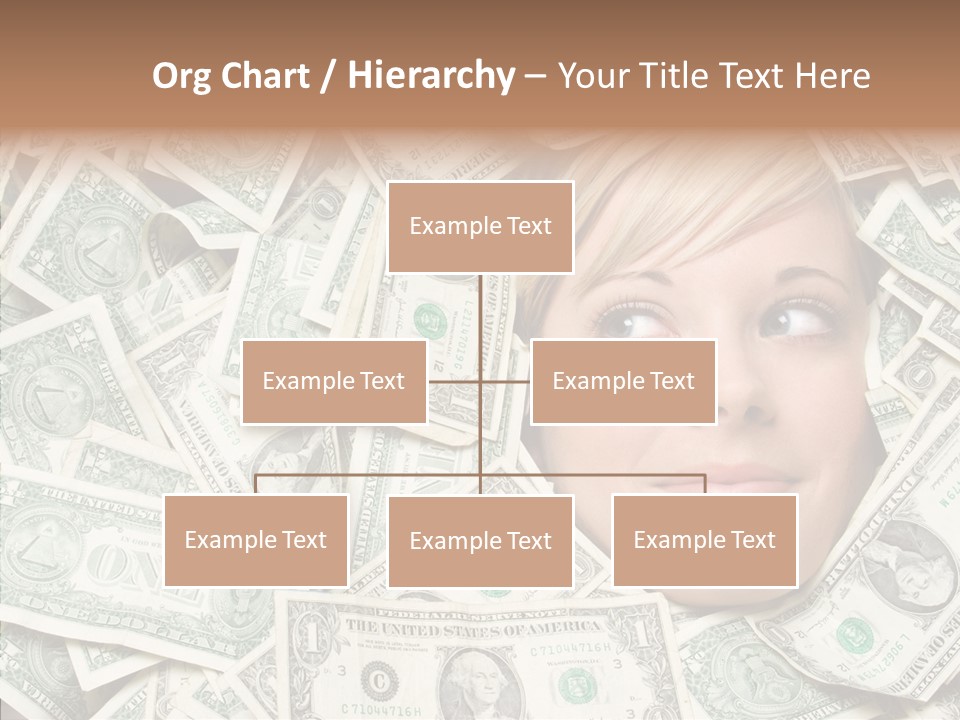 Female Dollars  PowerPoint Template