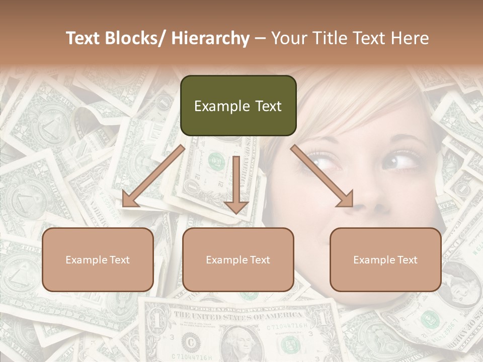 Female Dollars  PowerPoint Template