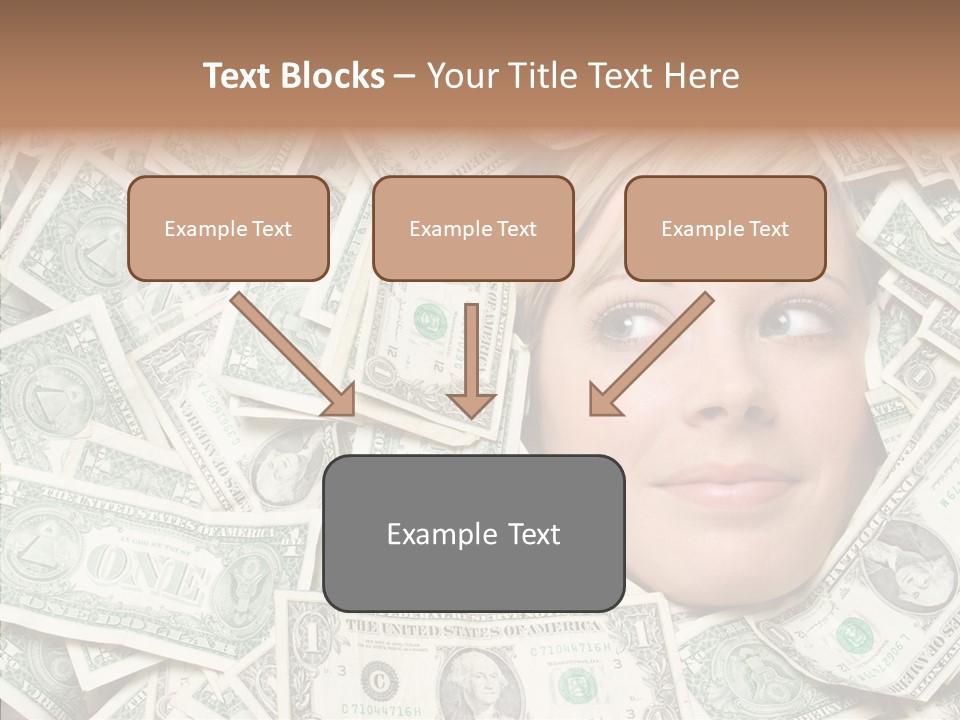 Female Dollars  PowerPoint Template