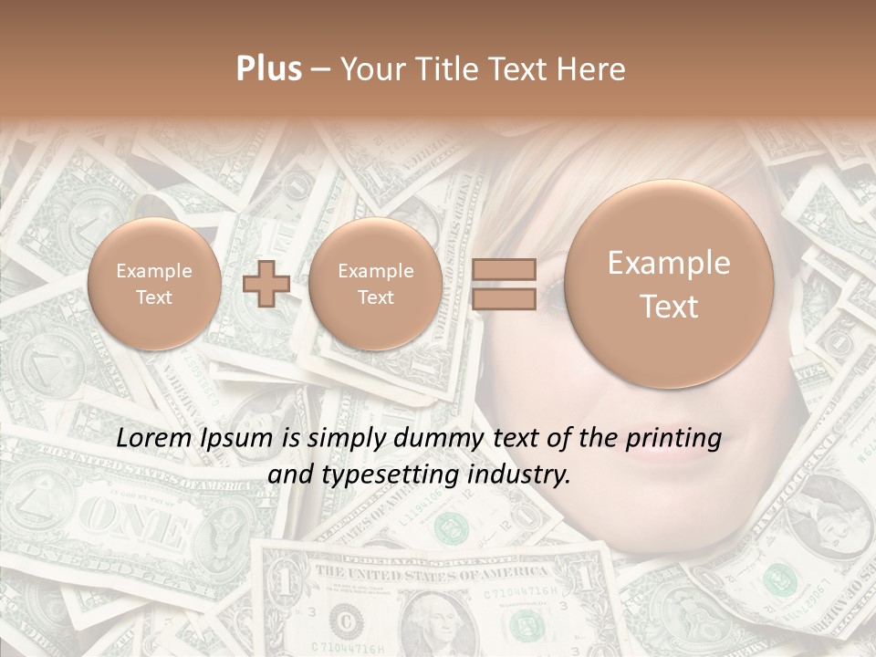 Female Dollars  PowerPoint Template