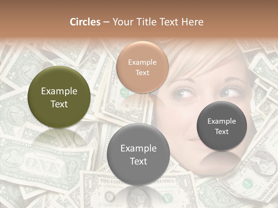 Female Dollars  PowerPoint Template