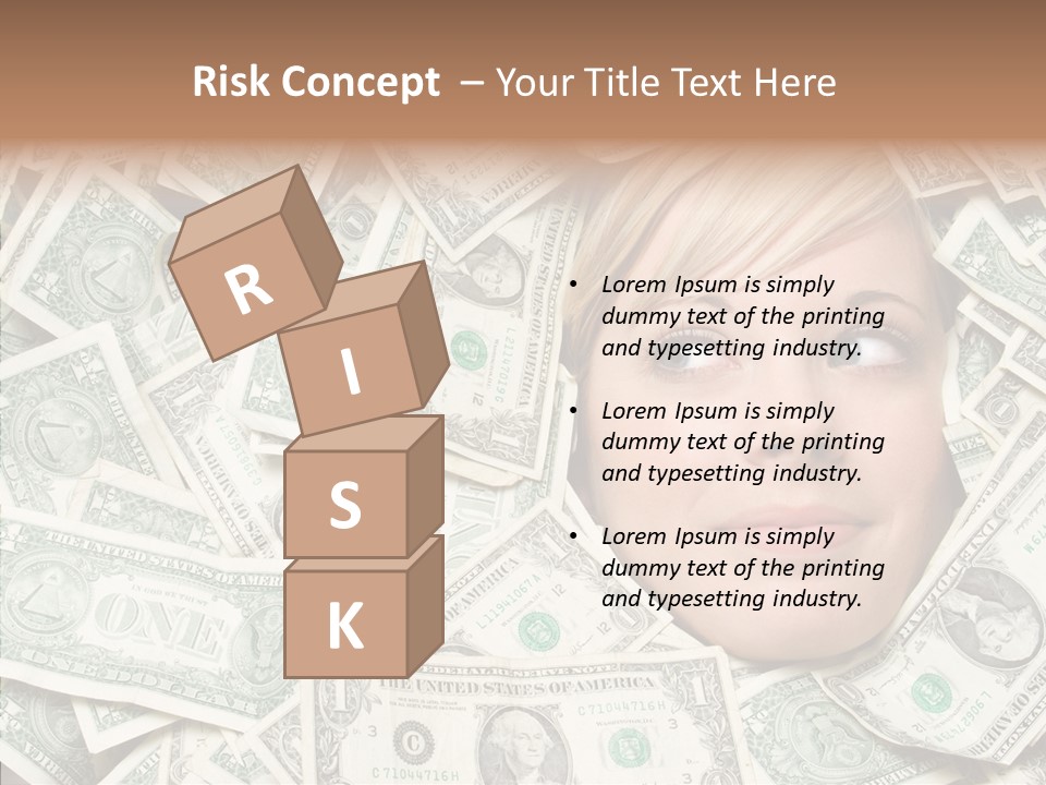 Female Dollars  PowerPoint Template