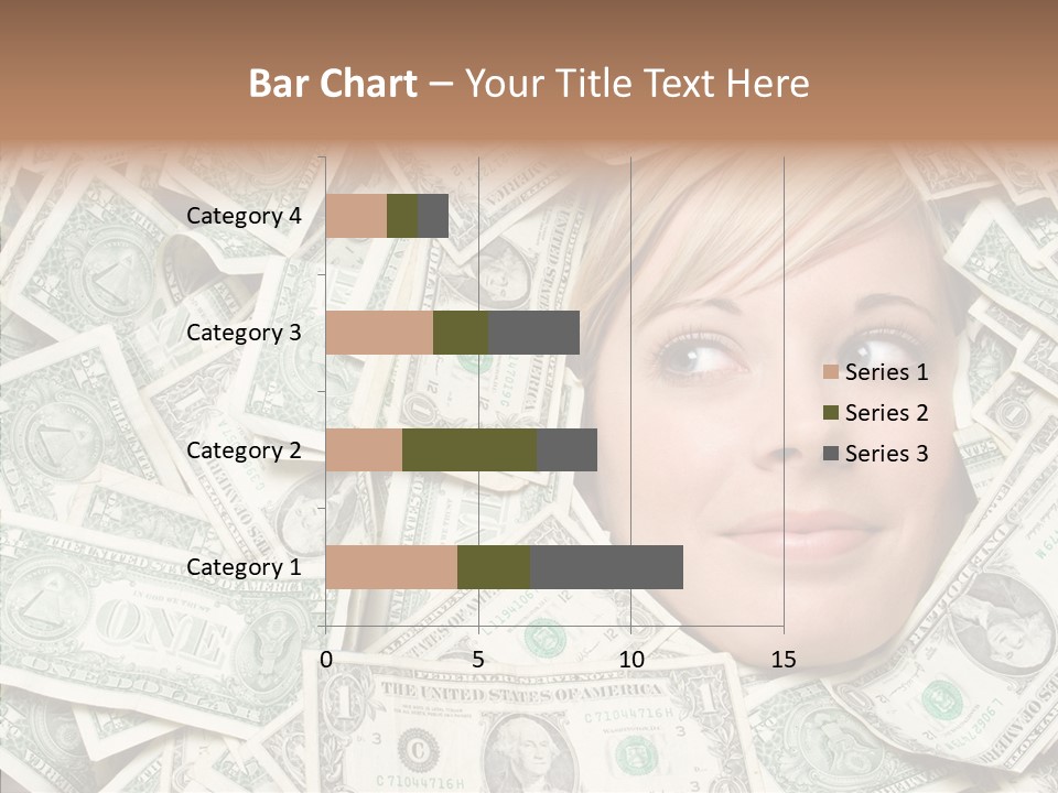 Female Dollars  PowerPoint Template