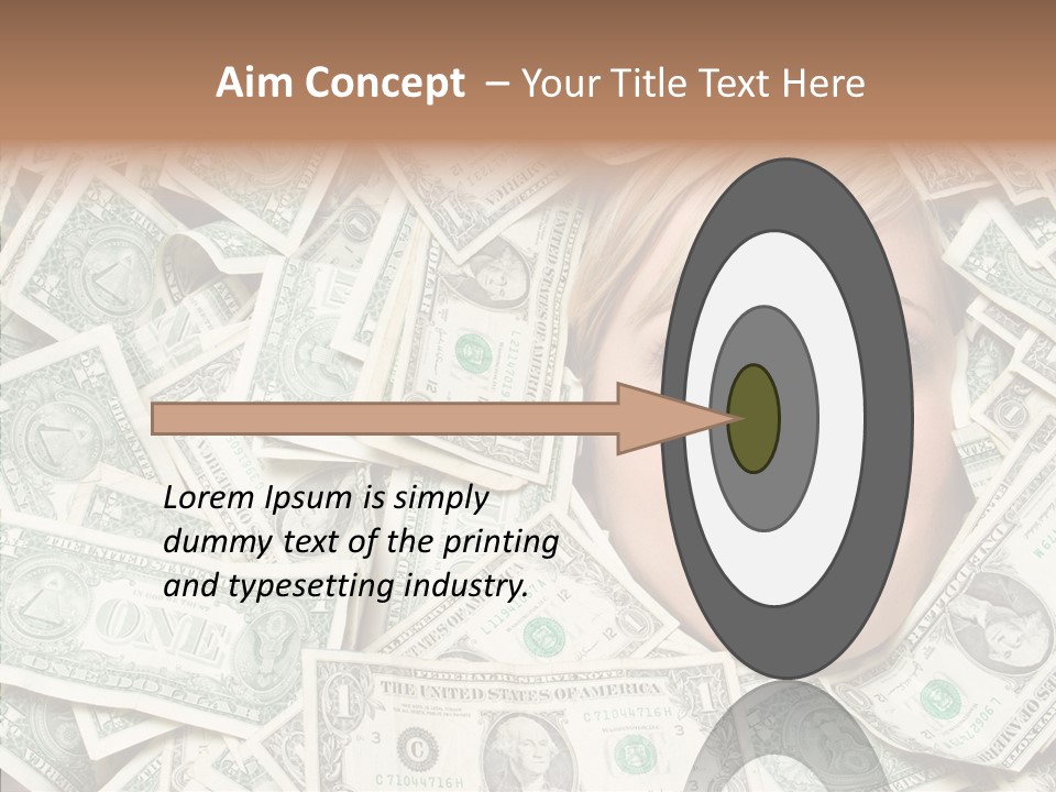 Female Dollars  PowerPoint Template