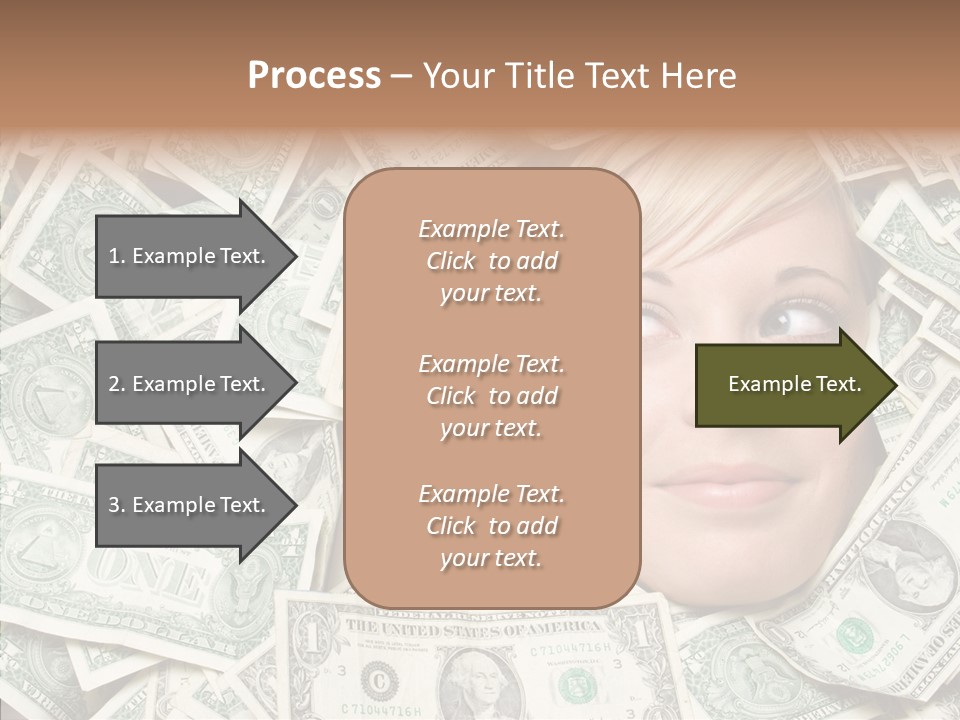 Female Dollars  PowerPoint Template