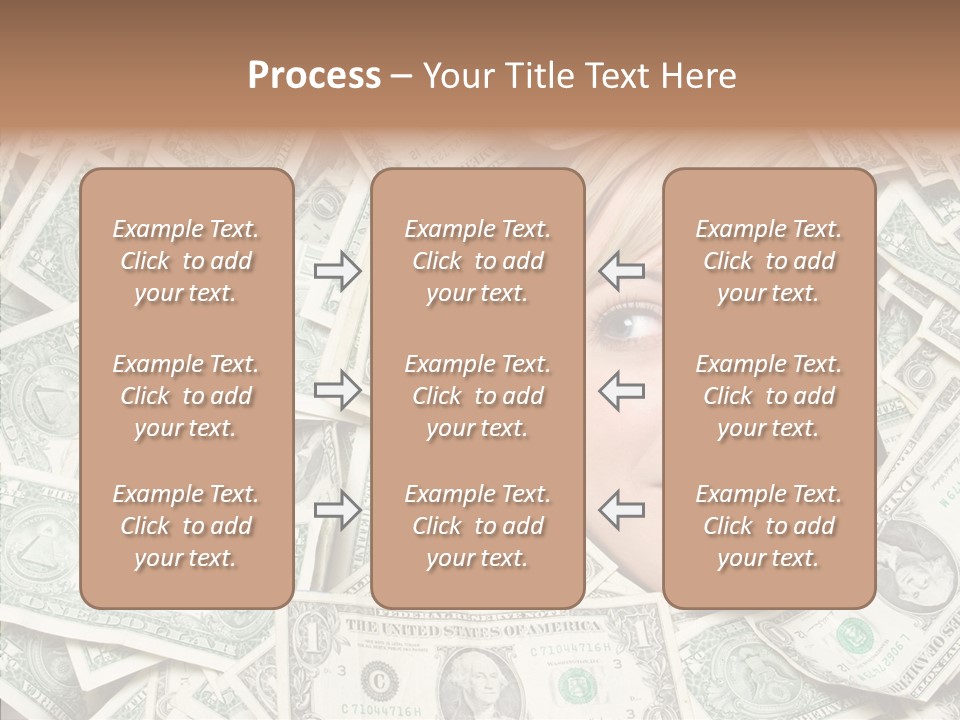 Female Dollars  PowerPoint Template