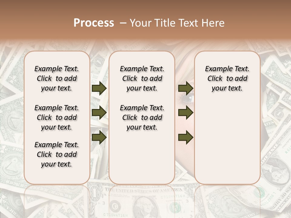 Female Dollars  PowerPoint Template