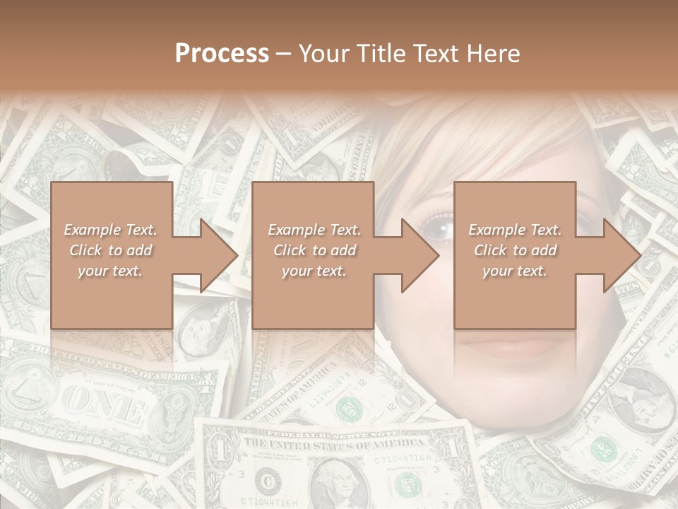 Female Dollars  PowerPoint Template