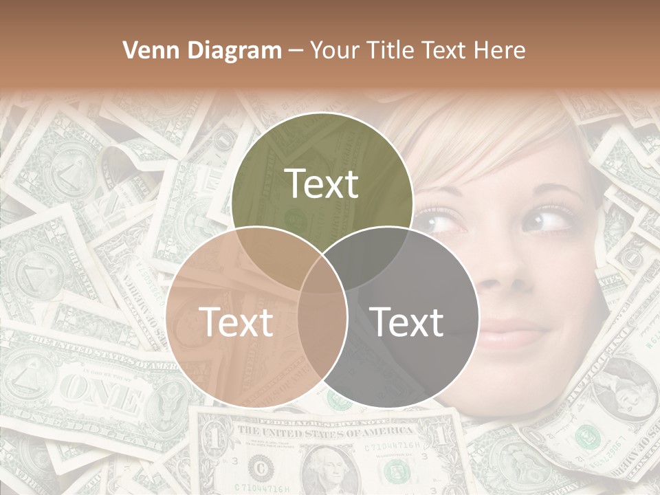 Female Dollars  PowerPoint Template