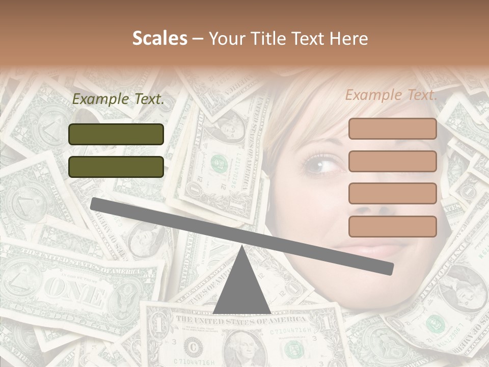 Female Dollars  PowerPoint Template