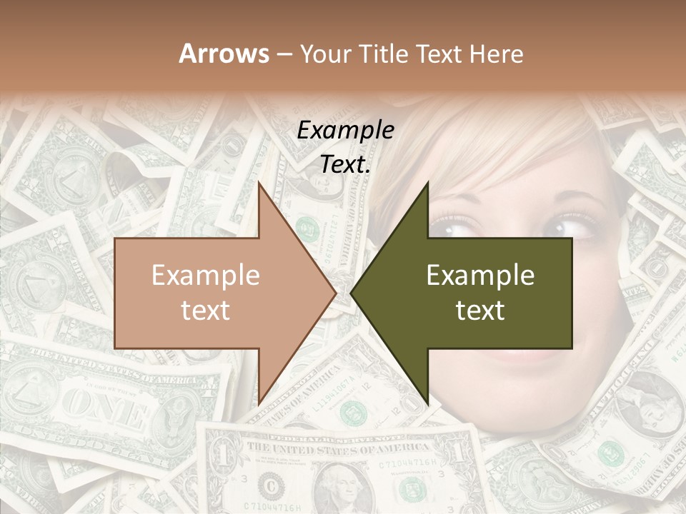 Female Dollars  PowerPoint Template