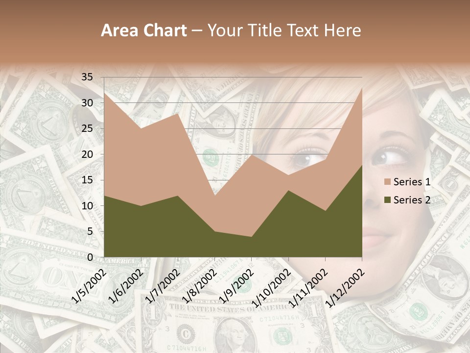 Female Dollars  PowerPoint Template