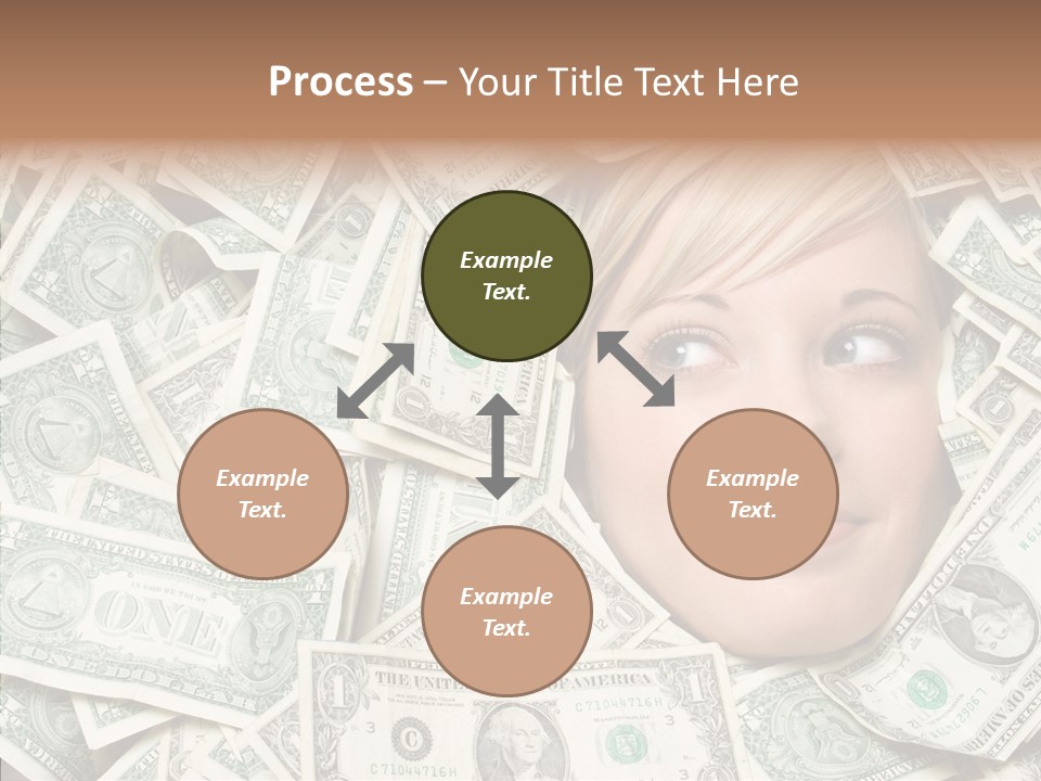 Female Dollars  PowerPoint Template