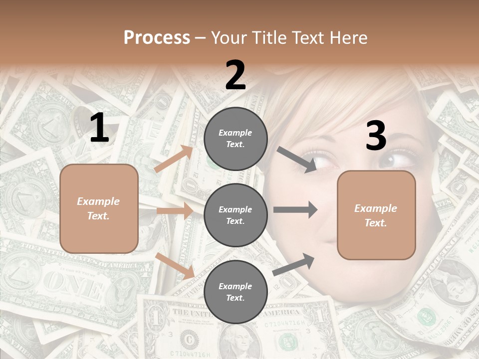 Female Dollars  PowerPoint Template