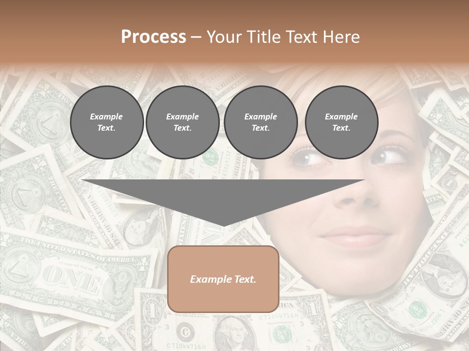 Female Dollars  PowerPoint Template