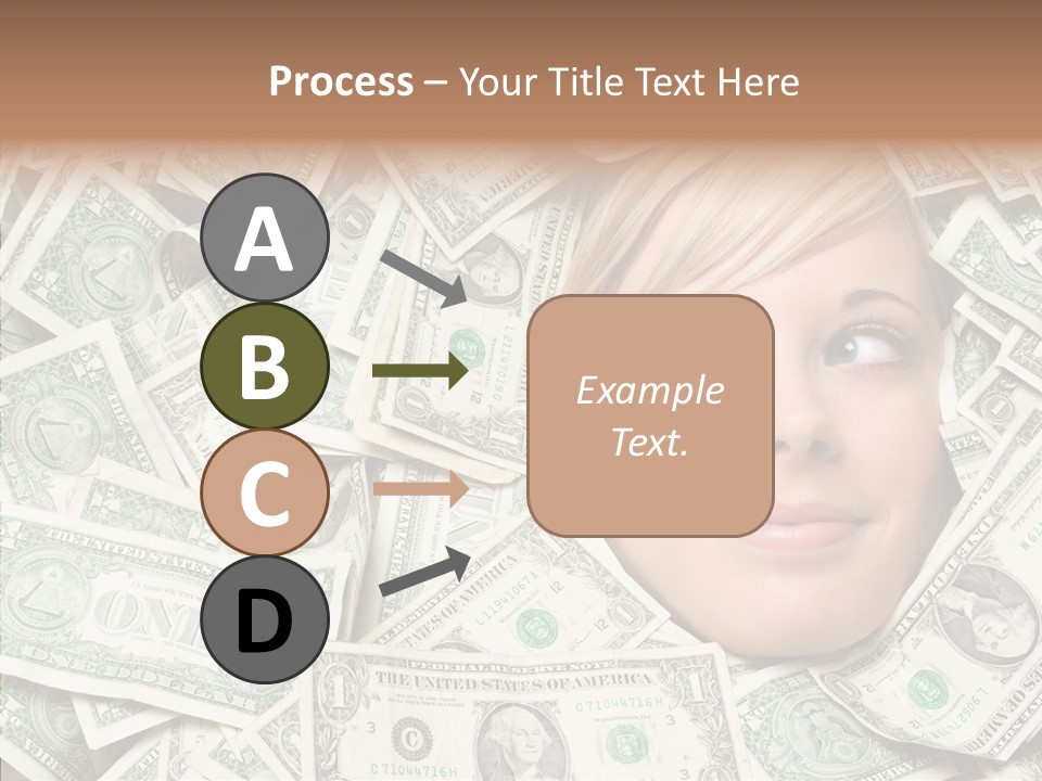 Female Dollars  PowerPoint Template