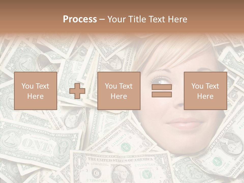 Female Dollars  PowerPoint Template
