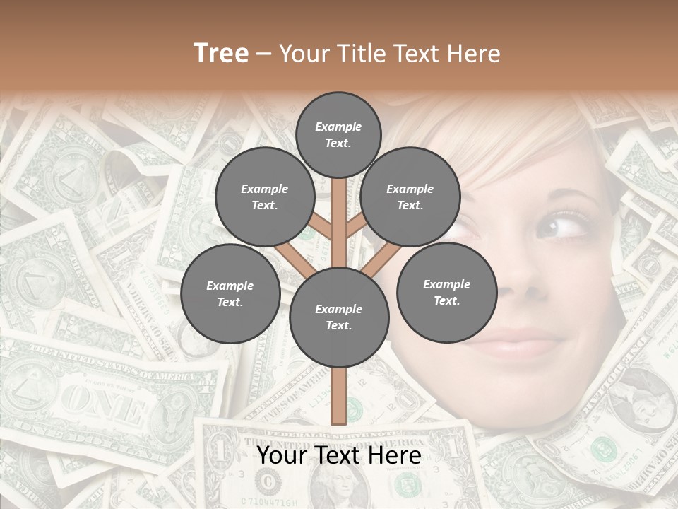 Female Dollars  PowerPoint Template