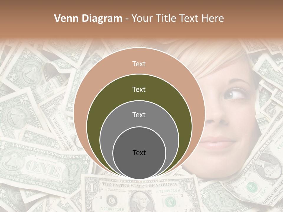 Female Dollars  PowerPoint Template