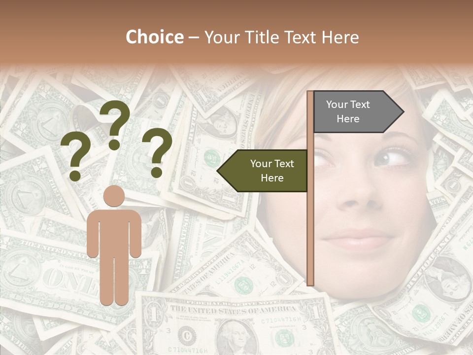 Female Dollars  PowerPoint Template