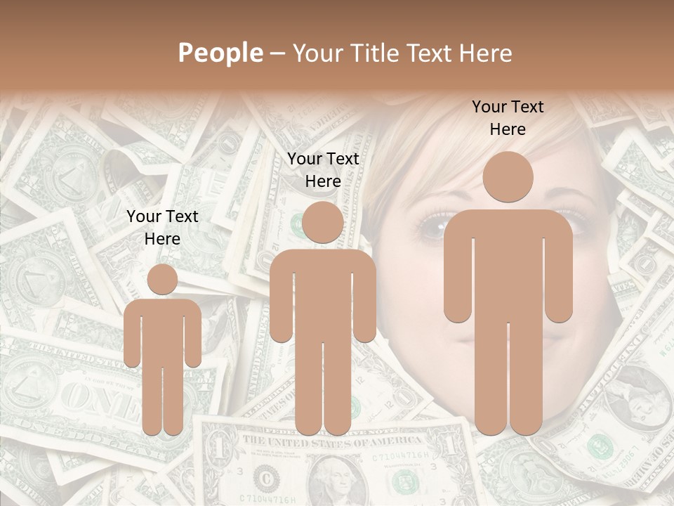 Female Dollars  PowerPoint Template