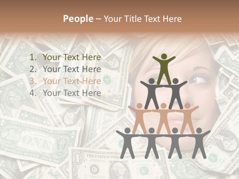 Female Dollars  PowerPoint Template