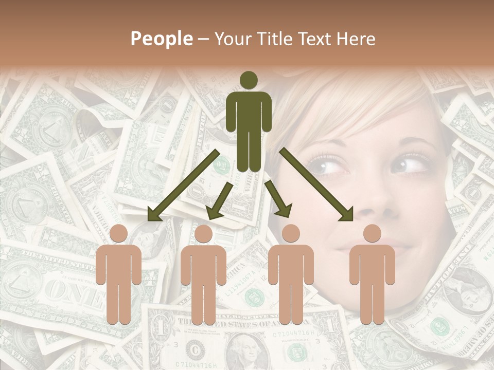 Female Dollars  PowerPoint Template