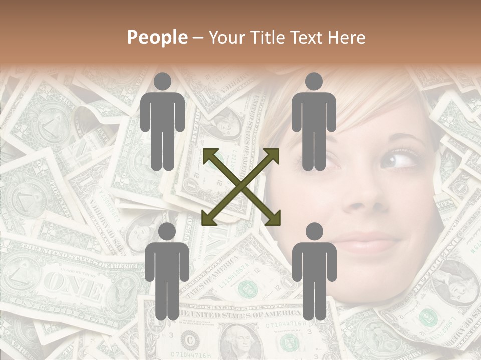 Female Dollars  PowerPoint Template