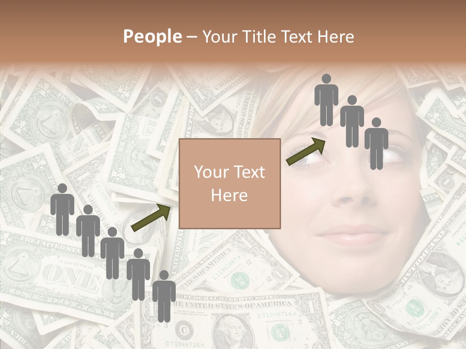 Female Dollars  PowerPoint Template