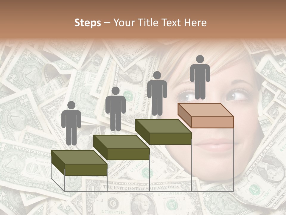 Female Dollars  PowerPoint Template