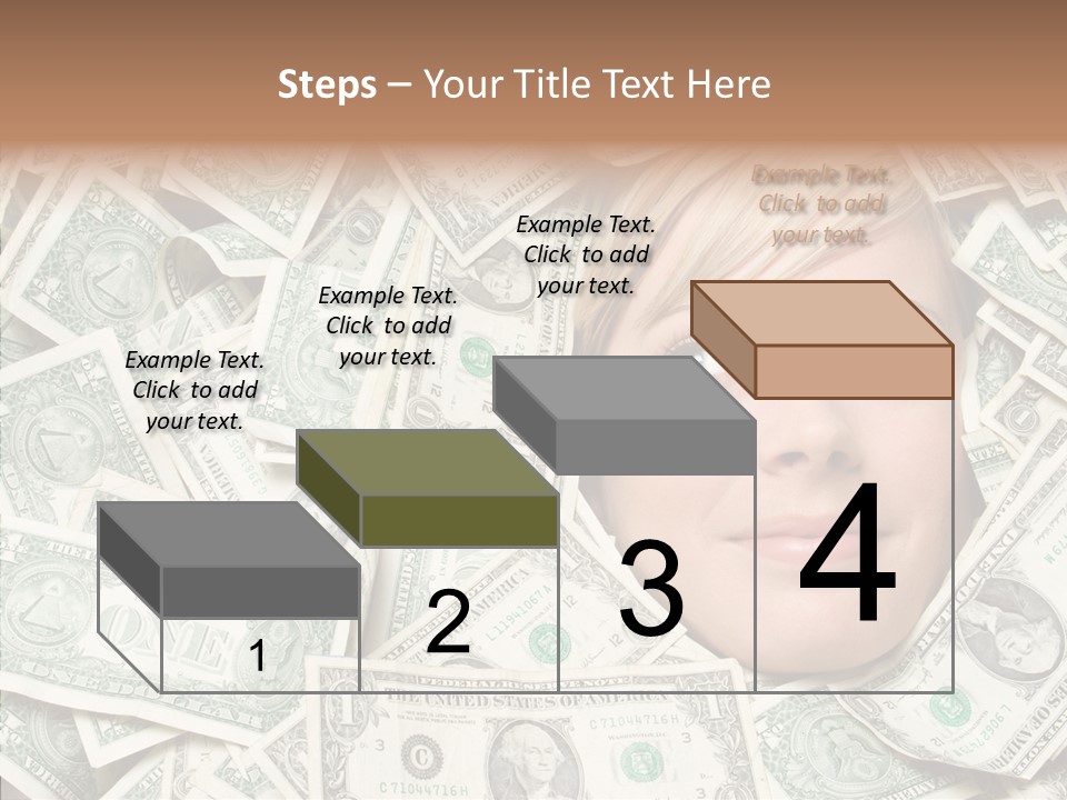 Female Dollars  PowerPoint Template