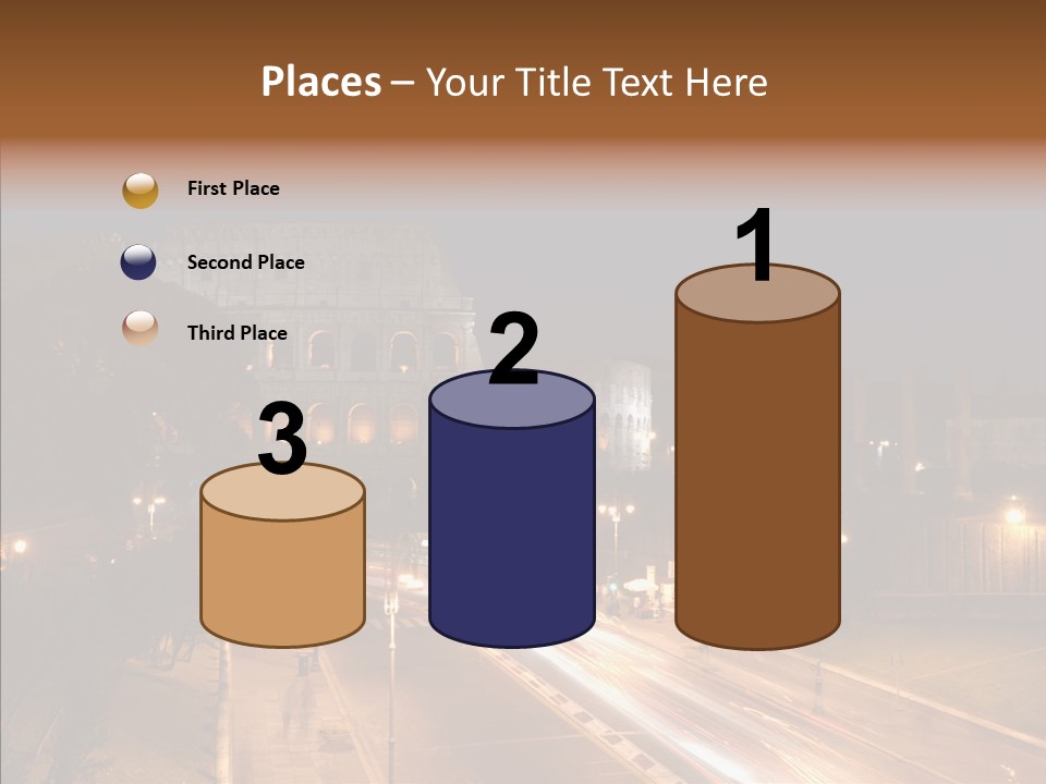 Coliseum Roman Scene PowerPoint Template