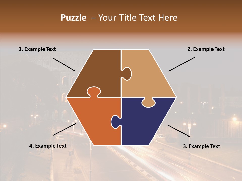 Coliseum Roman Scene PowerPoint Template