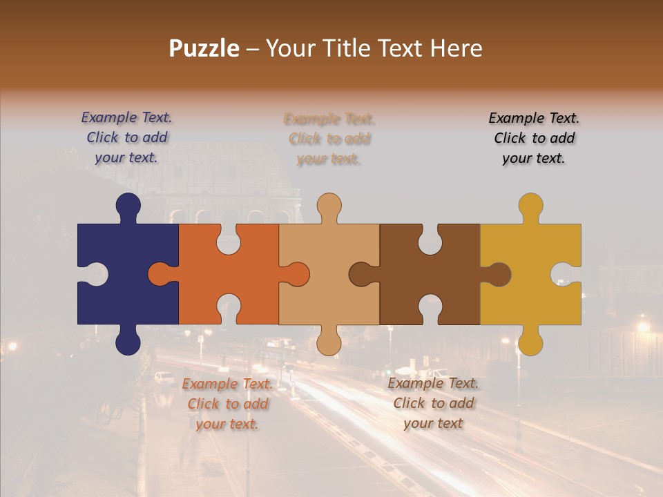 Coliseum Roman Scene PowerPoint Template