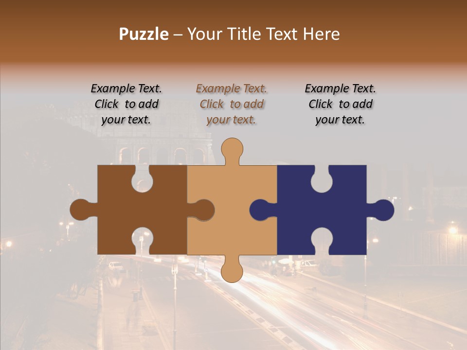 Coliseum Roman Scene PowerPoint Template