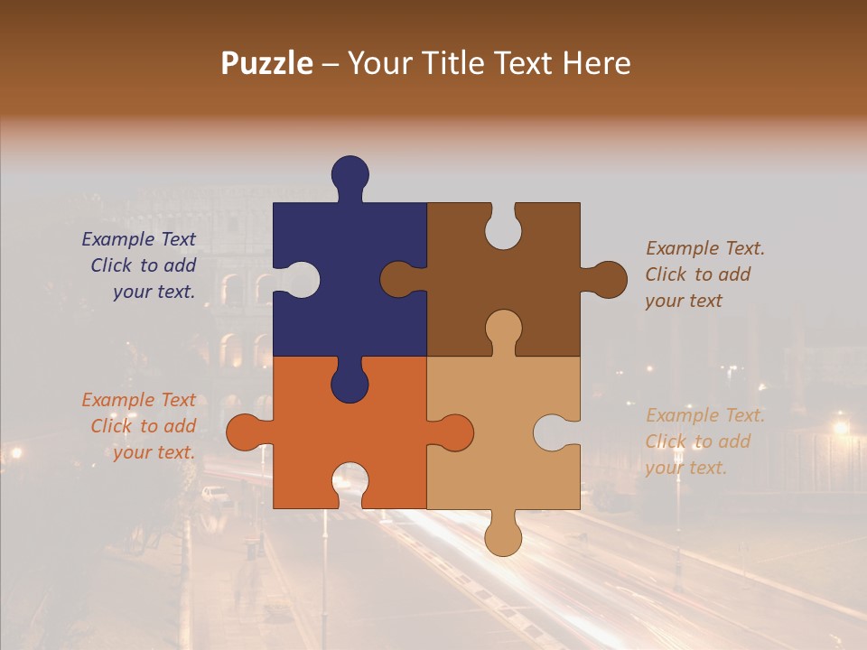 Coliseum Roman Scene PowerPoint Template