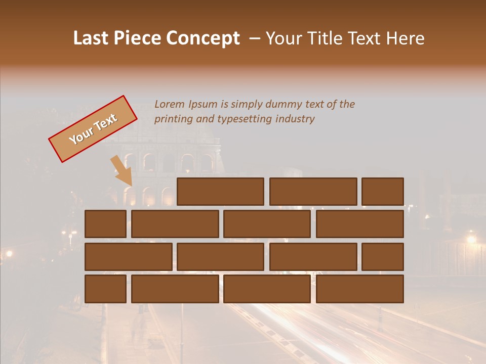Coliseum Roman Scene PowerPoint Template