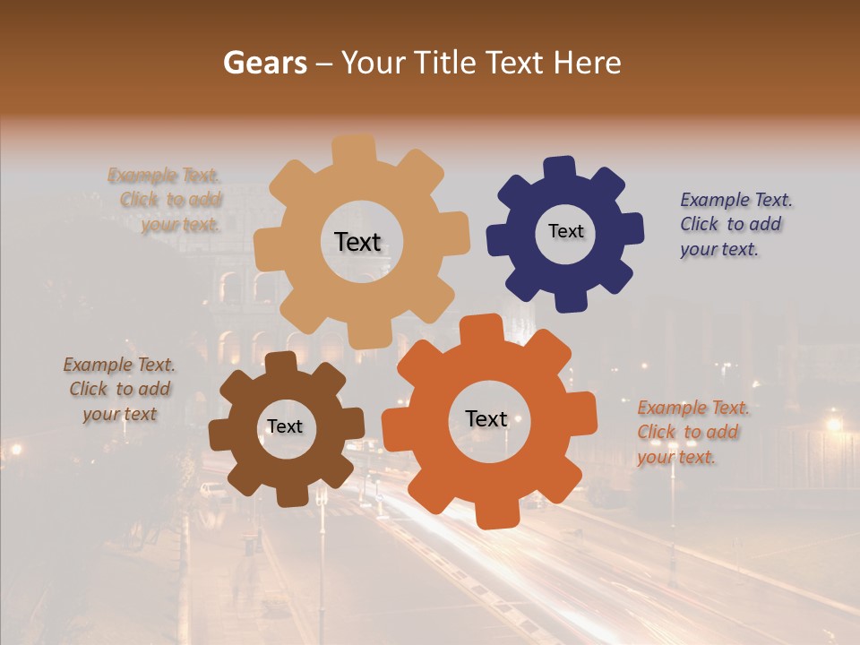 Coliseum Roman Scene PowerPoint Template