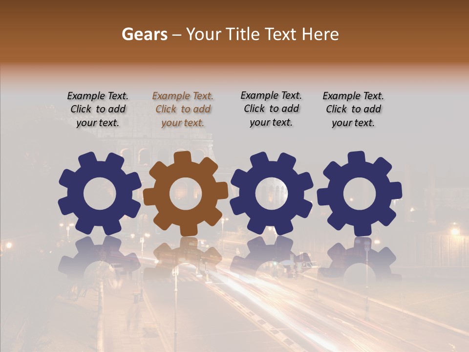 Coliseum Roman Scene PowerPoint Template