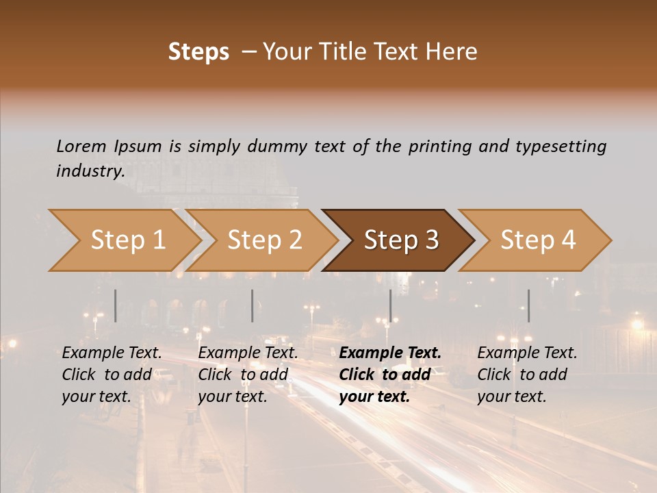 Coliseum Roman Scene PowerPoint Template