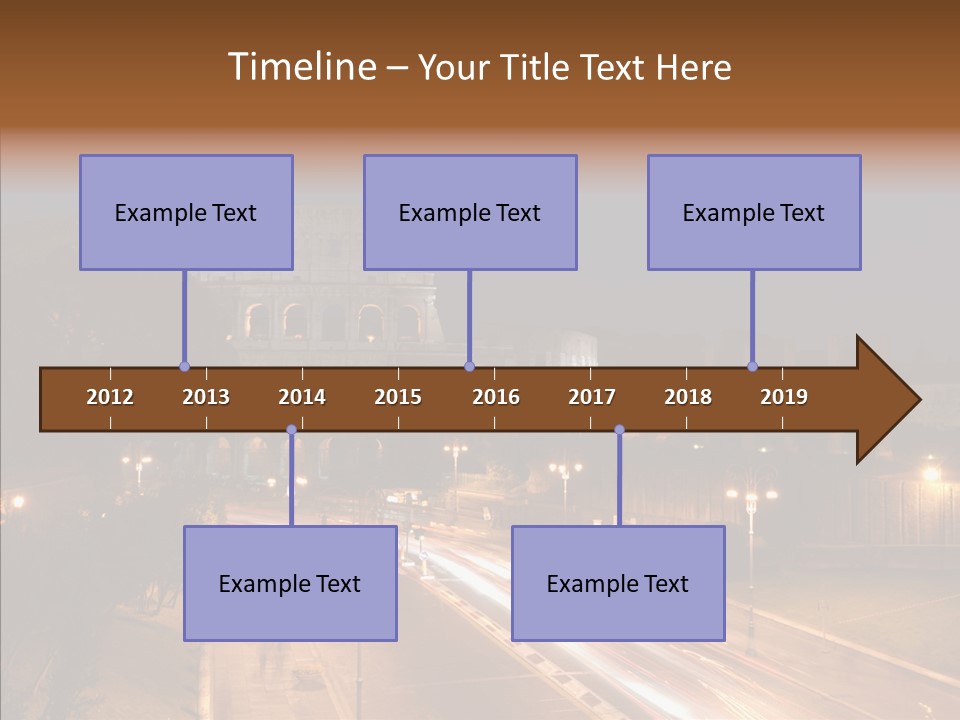 Coliseum Roman Scene PowerPoint Template