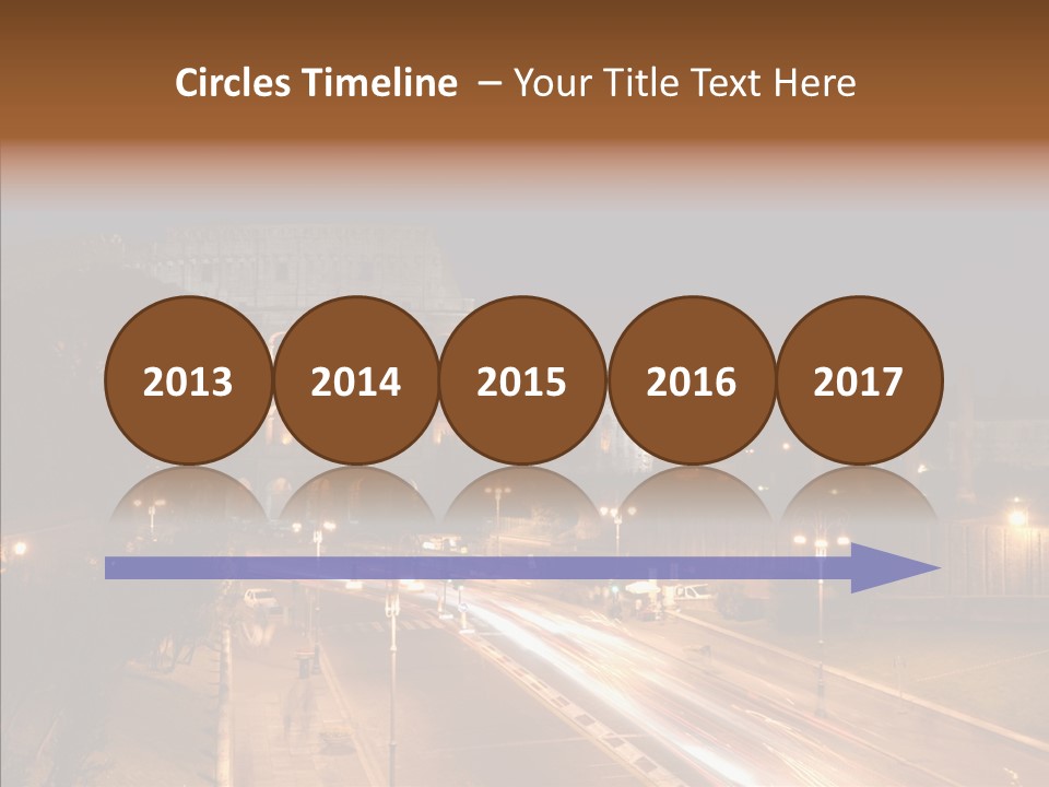 Coliseum Roman Scene PowerPoint Template