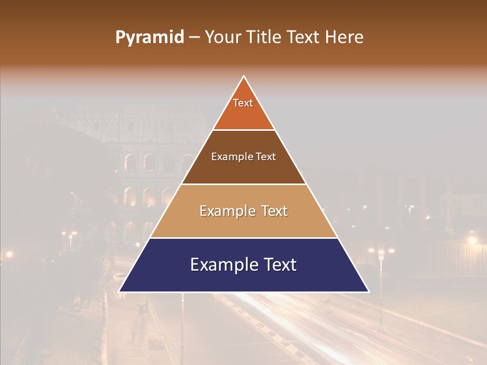 Coliseum Roman Scene PowerPoint Template